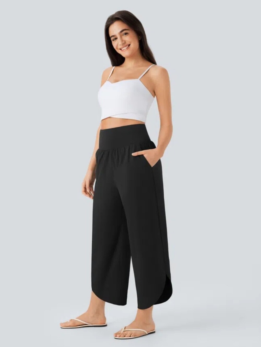 HALARA NWOT Breezeful™ HR Tummy Control Split Hem Quick Dry Resort Pant - L REG